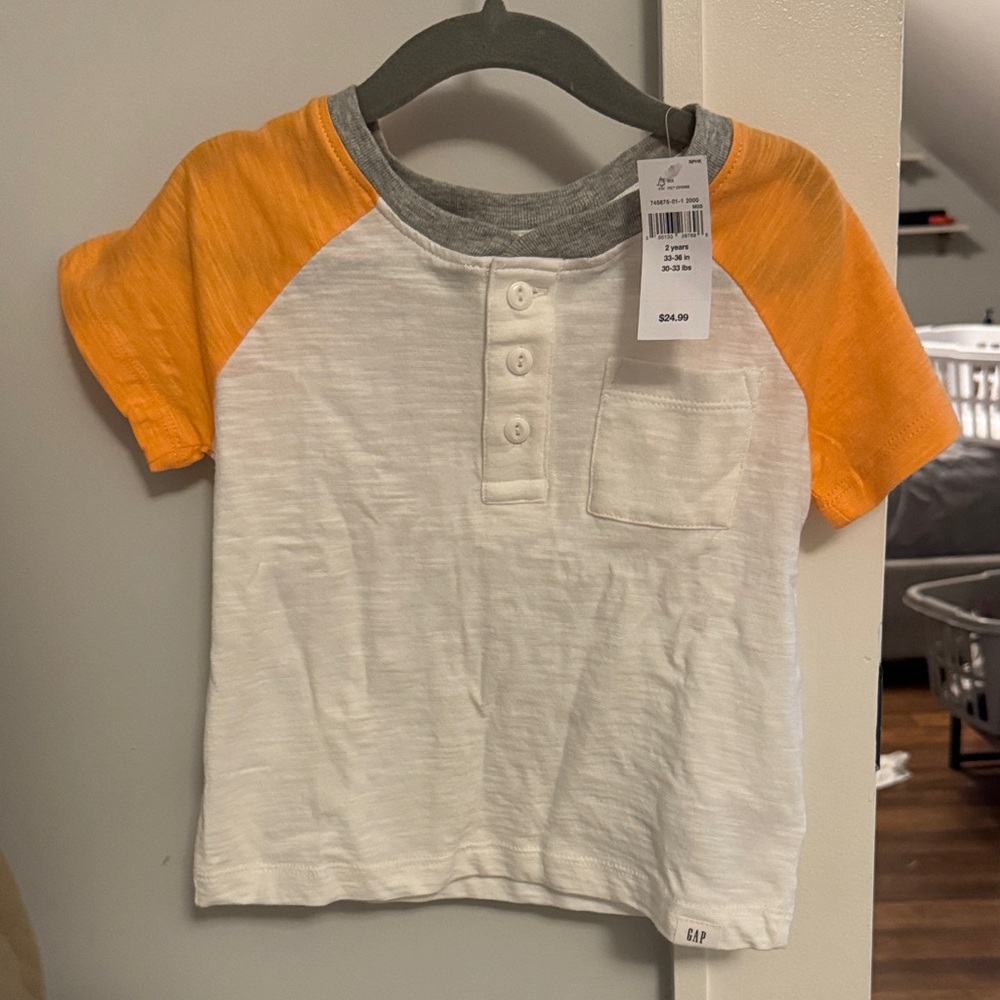 Baby GAP Kids Henley Pocket Tee